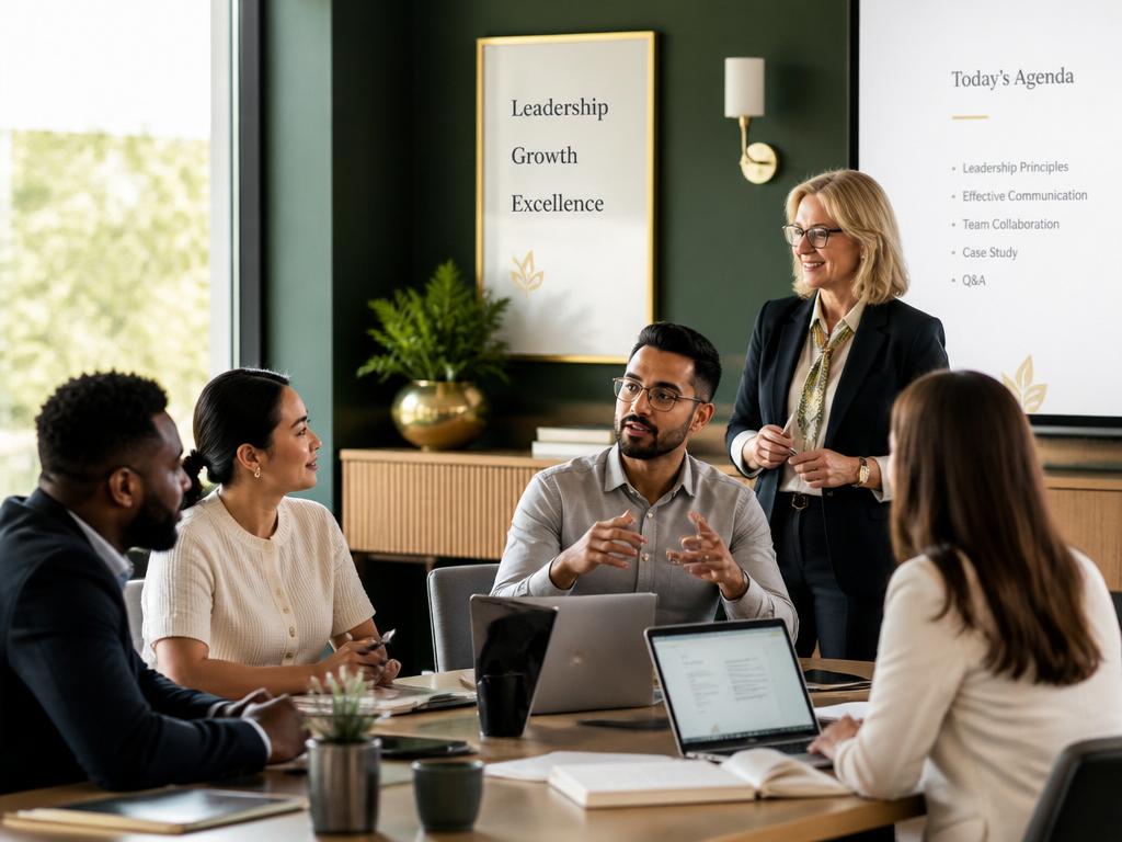 Diverse corporate training session